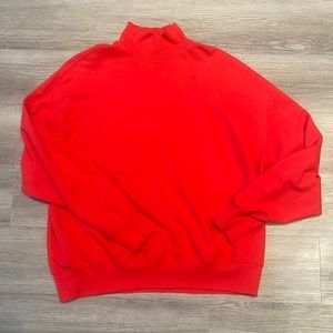 Wild Fable turtleneck sweatshirt in brick red. Size woman’s Small